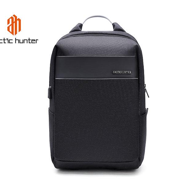 Arctic Hunter 21L Slim Laptop Shoulder Backpack for Men and Women - Water-Resistant, Built-in USB Daypack for Travel (B00218)