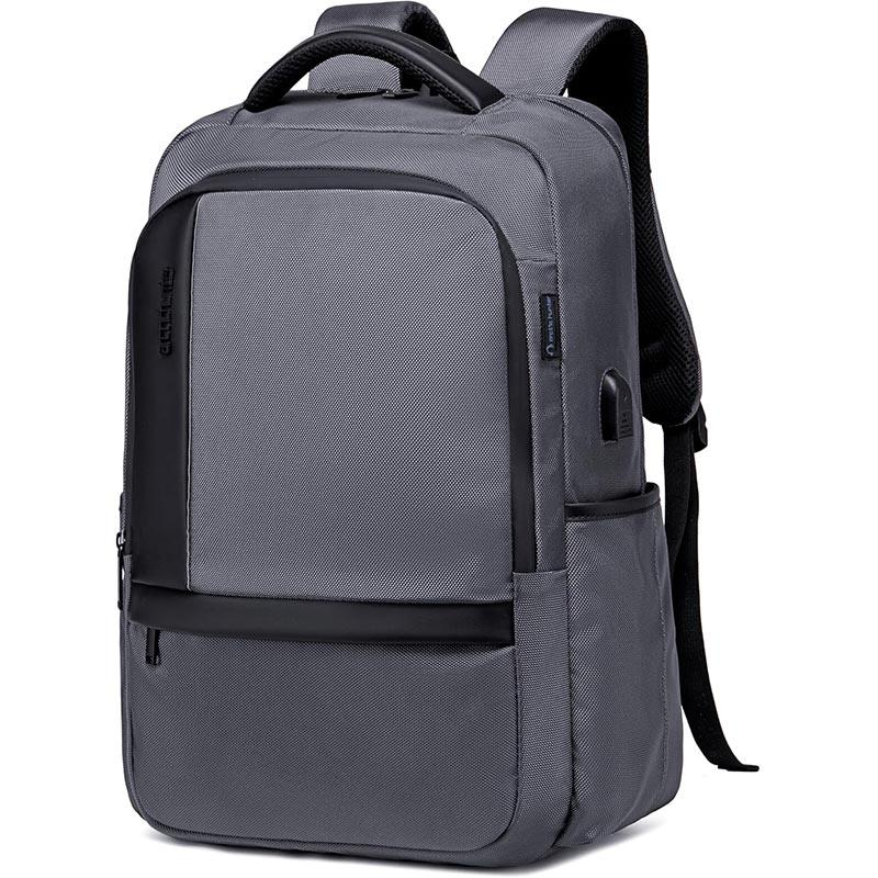 Arctic Hunter Casual Travel Backpack - Water-Resistant Unisex School College Bag with Built-In USB Port and Laptop Compartment for Men and Women, B00120C Black