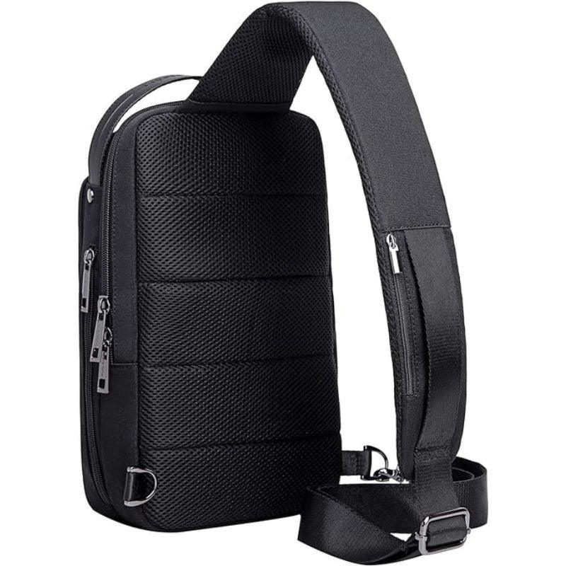 Arctic Hunter Crossbody Sling Bag: Water-Resistant, Anti-Theft, Unisex Small Shoulder Bag with USB Port for Business Travel - XB00105 Black