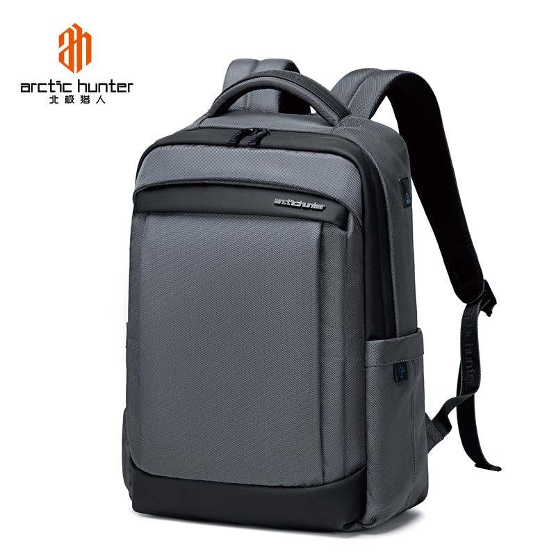 Arctic Hunter Lightweight Water-Resistant Laptop Backpack with USB Jack, Unisex Travel Bag with Separate Laptop Compartment, B00478