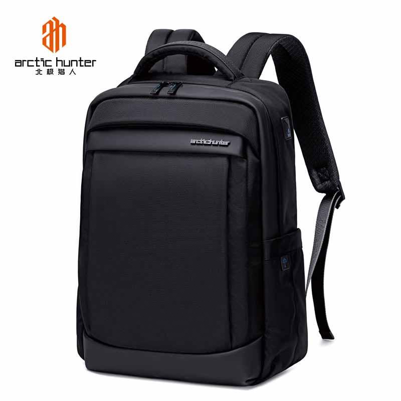 Arctic Hunter Lightweight Water-Resistant Laptop Backpack with USB Jack, Unisex Travel Bag with Separate Laptop Compartment, B00478