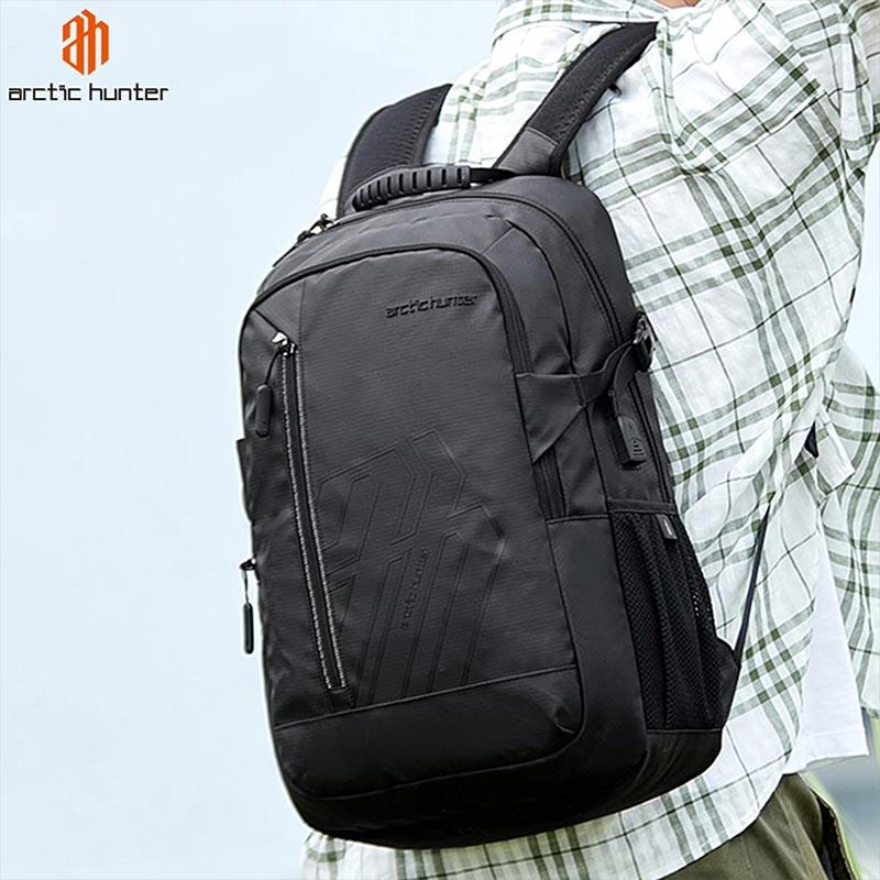 Arctic Hunter 26L Laptop Backpack - Water Resistant, Anti-Theft Pocket, USB Port, Premium Office Backpack B00387