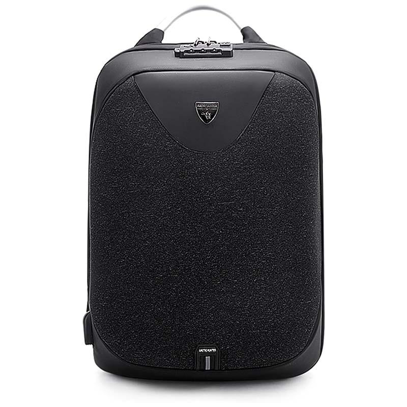 Arctic Hunter Semi-Hard Durable Polyester Travel Backpack – 23L Backpack with Built-In USB Port and TSA Lock, B00208