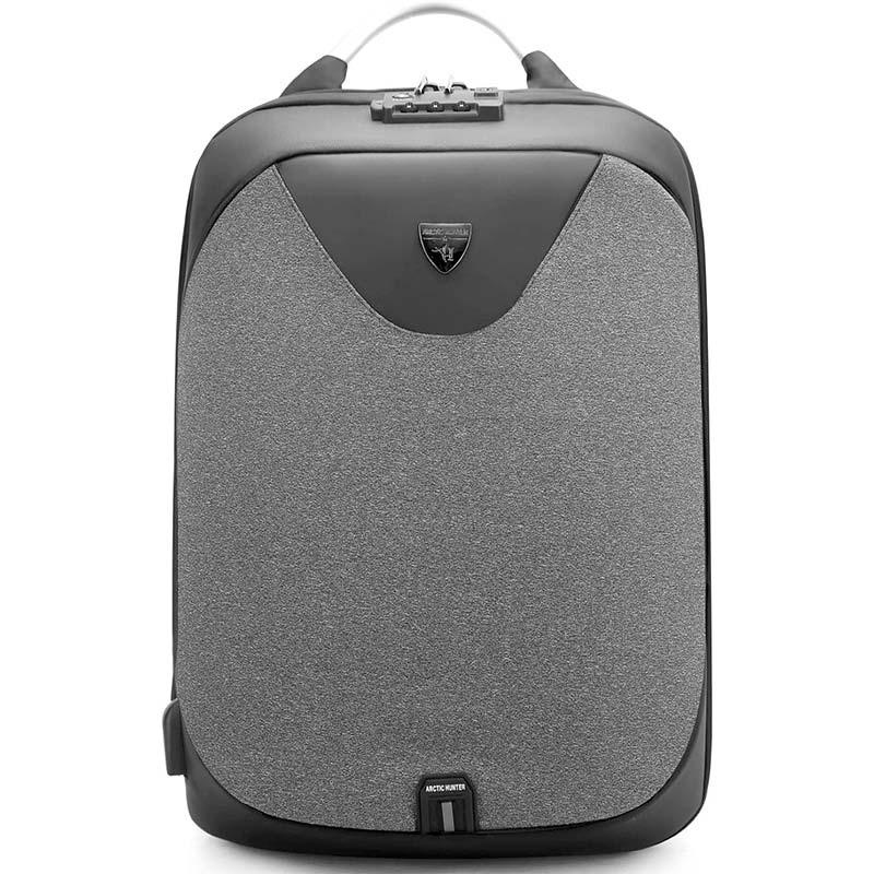 Arctic Hunter Semi-Hard Durable Polyester Travel Backpack – 23L Backpack with Built-In USB Port and TSA Lock, B00208