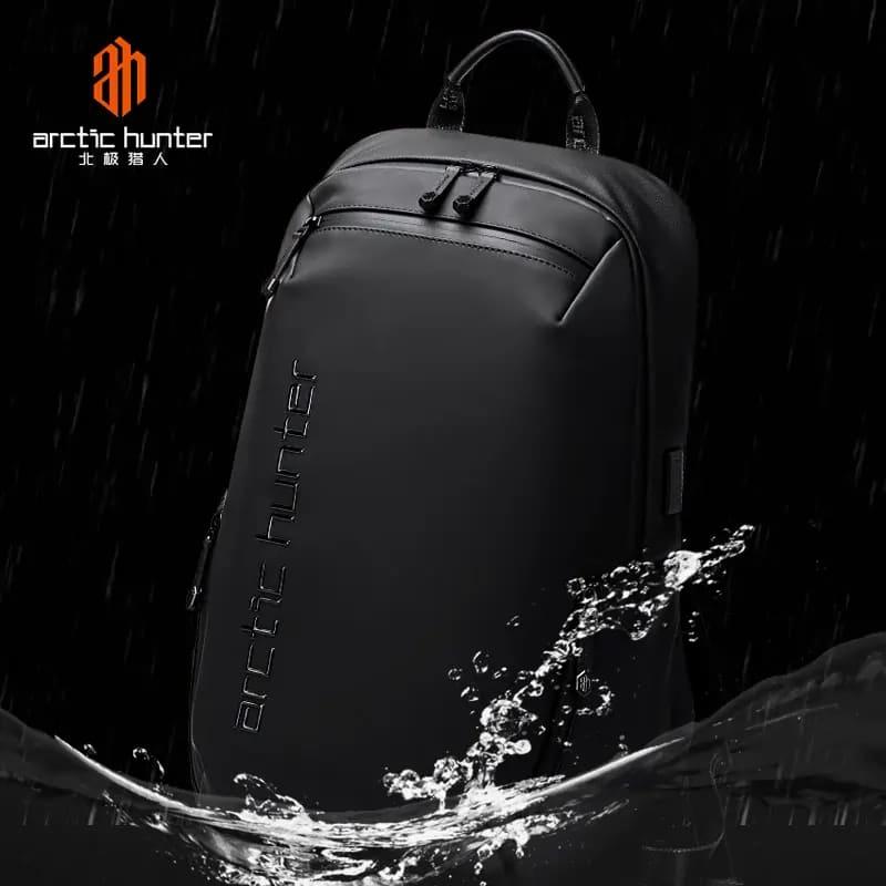 Arctic Hunter Anti-Theft 15.6 Inch Water Resistant Shoulder Bag with Multi-Pockets and Built-in USB Port for Men and Women - B00423