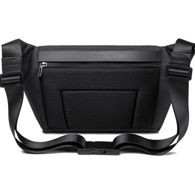 Arctic Hunter Crossbody Waist Belt Bag - Anti-Theft, Water Repellent Chest Bag for Men and Women - Perfect for Shopping, Travel, Office, and Hiking, Model Y00565 Black