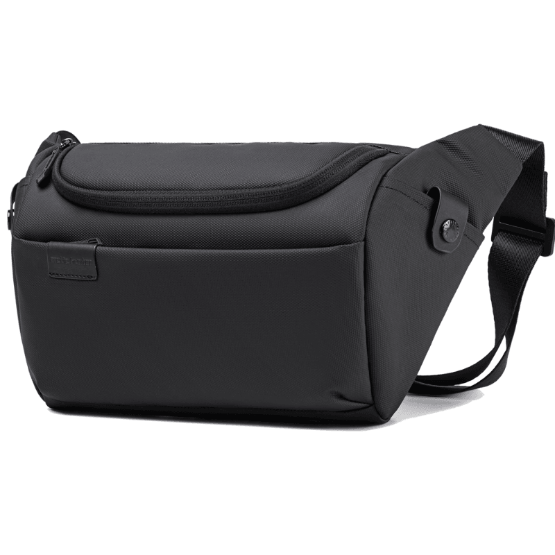 Arctic Hunter Crossbody Waist Belt Bag - Anti-Theft, Water Repellent Chest Bag for Men and Women - Perfect for Shopping, Travel, Office, and Hiking, Model Y00565 Black