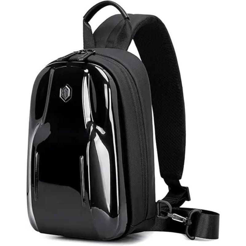 Arctic Hunter Glossy Hard Shell Sling Bag Water Resistant Anti-Theft Unisex Cross-Body Shoulder Bag for Travel Business Casual, XB00551