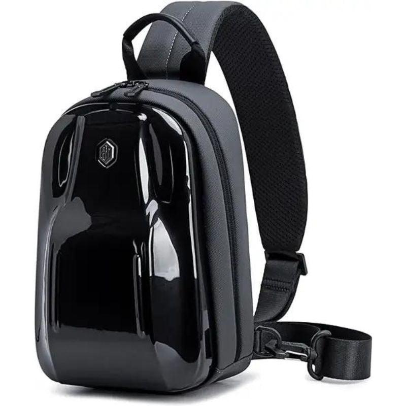 Arctic Hunter Glossy Hard Shell Sling Bag Water Resistant Anti-Theft Unisex Cross-Body Shoulder Bag for Travel Business Casual, XB00551