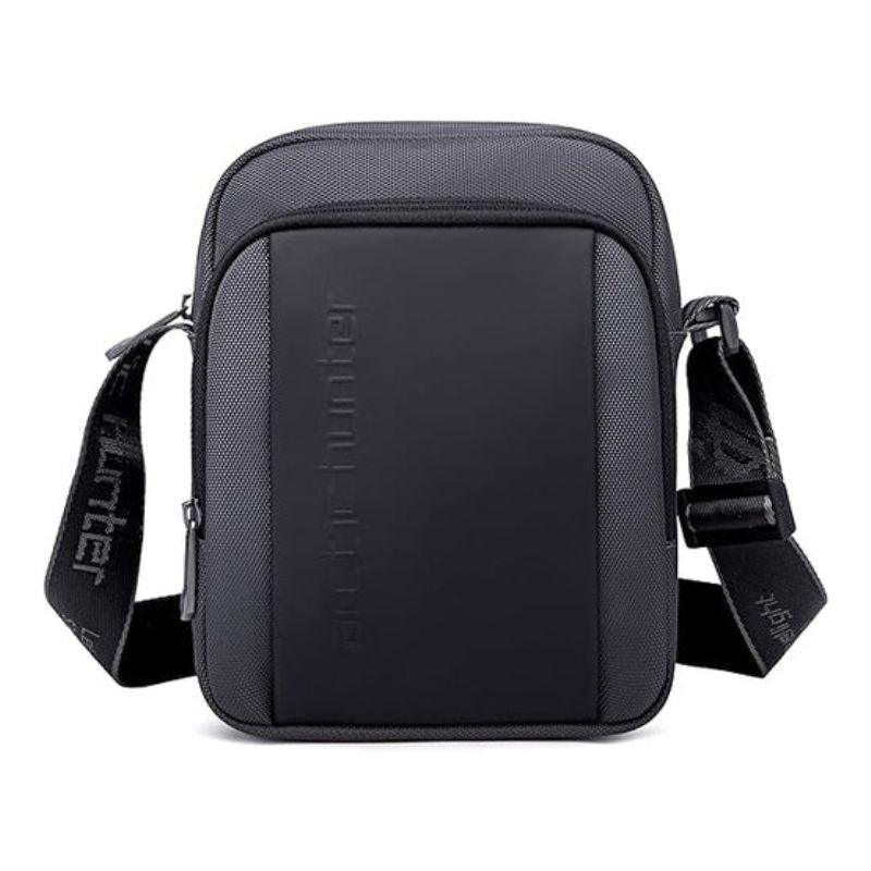 Arctic Hunter Premium Unisex Sling Bag - Water-Resistant Polyester Cross Body Bag with Anti-Theft Features for Travel, Business, and Daily Use, Model K00542 Black