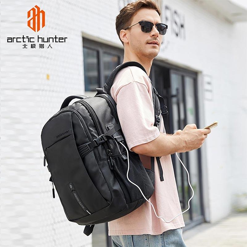 Arctic Hunter Travel Daypack: The Ultimate Water-Repellant, Scratch-Resistant 30L Backpack with Built-In USB/Headphone Port for Men and Women (Model B00388)