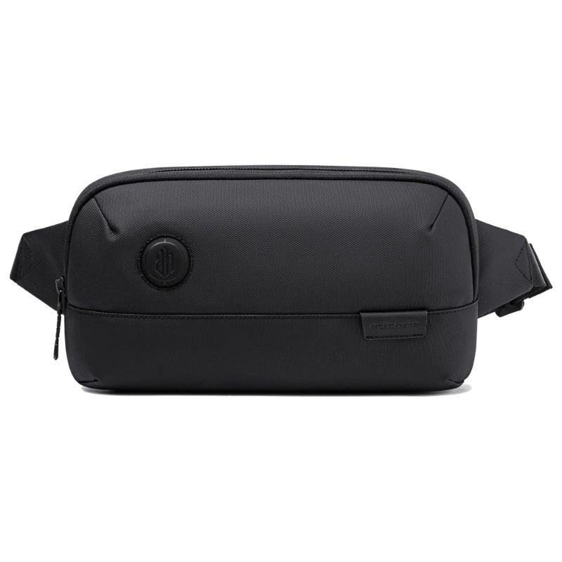 Durable and Water-Resistant Arctic Hunter Waist Bag with Anti-Theft Features - Ideal for Travel and Hiking Y00557 Black