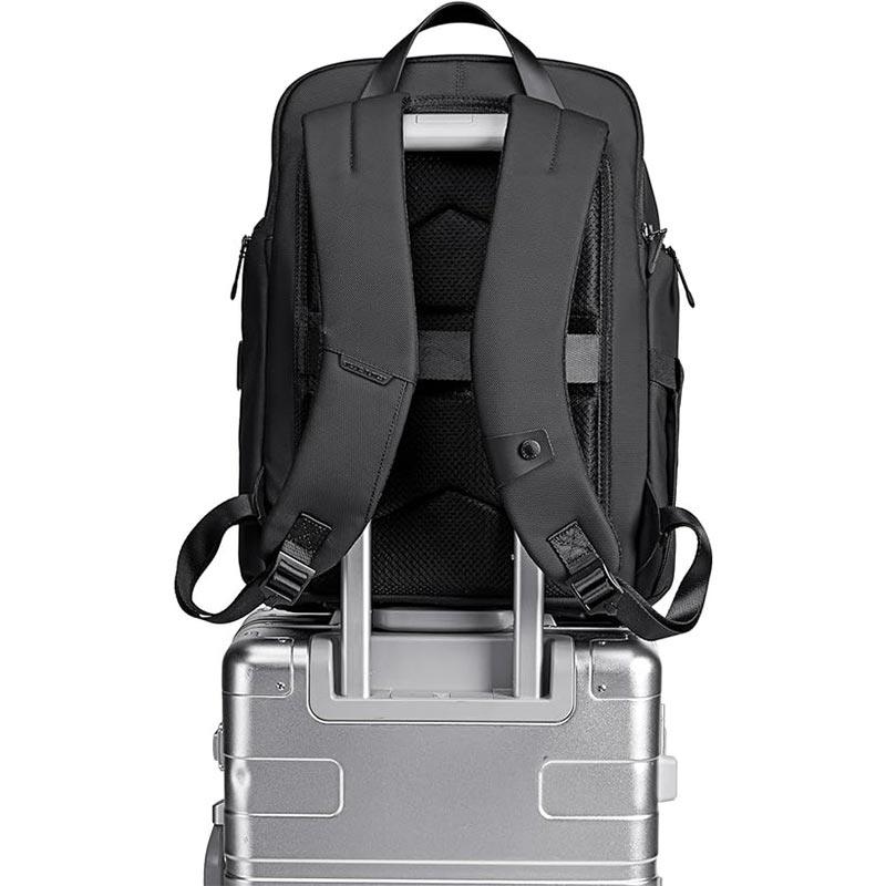 Arctic Hunter Water-Resistant Anti-Theft Stylish Laptop Backpack with USB & Headphone Port - Perfect for Travel, College, and Daily Use B00558 Black