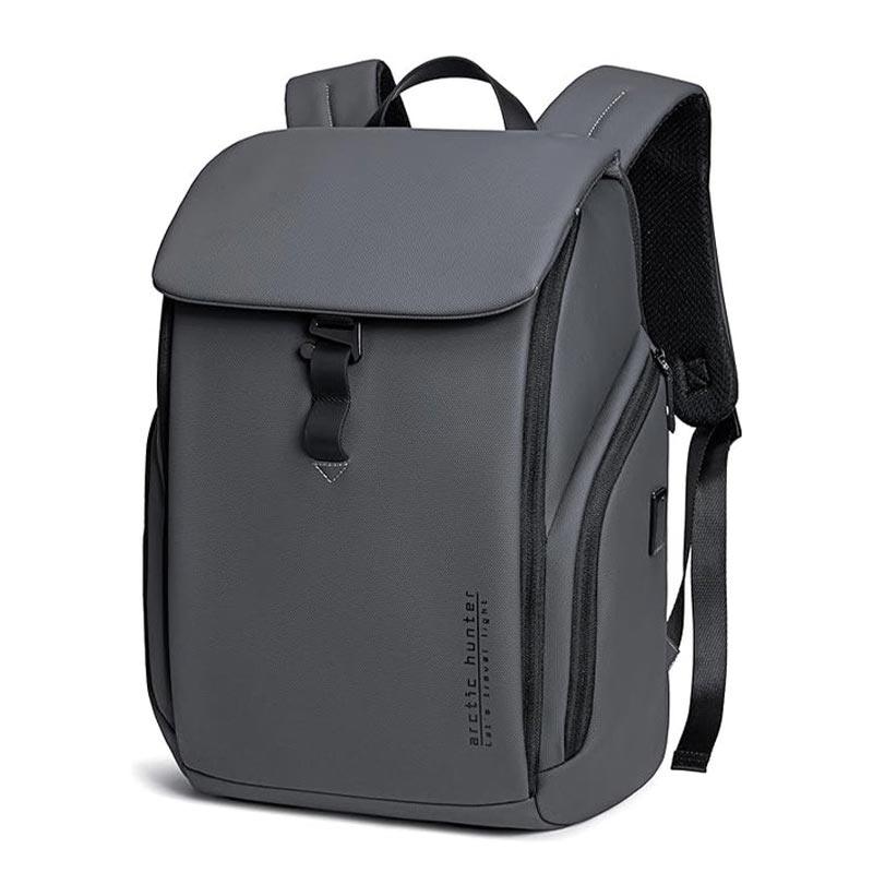 Arctic Hunter Water-Resistant Anti-Theft Stylish Laptop Backpack with USB & Headphone Port - Perfect for Travel, College, and Daily Use B00558 Black