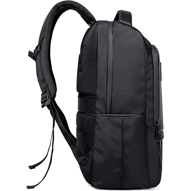 Arctic Hunter Casual Travel Backpack - Water-Resistant Unisex School College Bag with Built-In USB Port and Laptop Compartment for Men and Women, B00120C Black